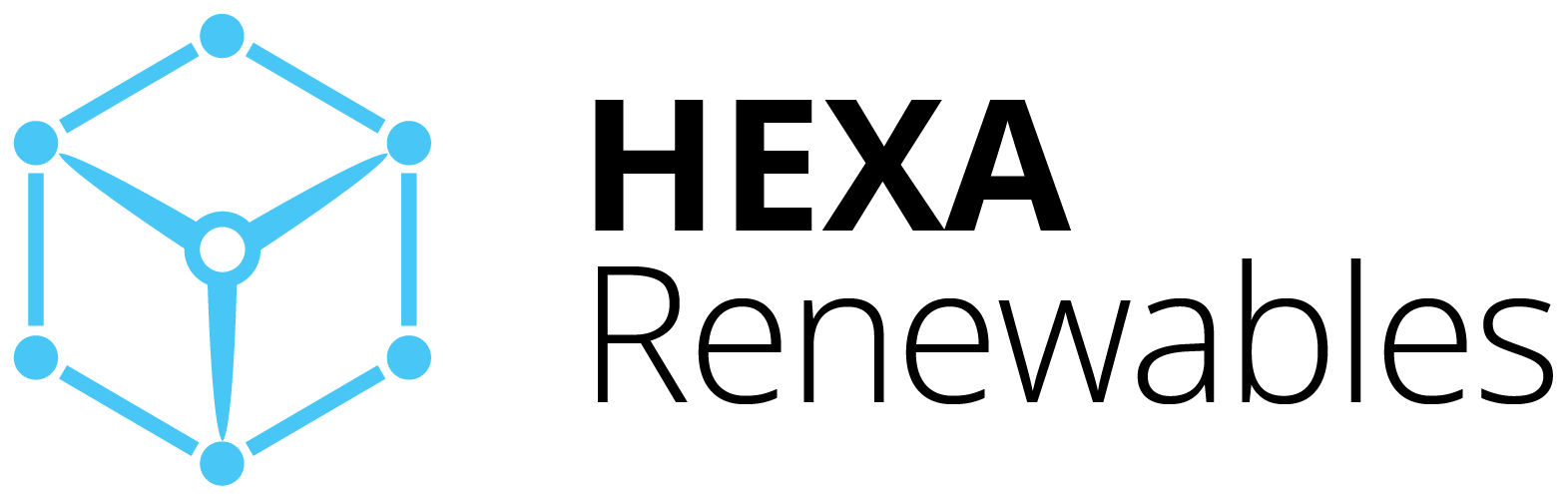 hexa renewables black logo